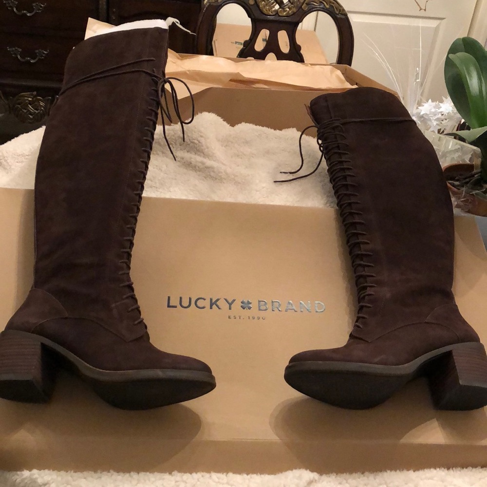 Luck Brand over the knee boots
